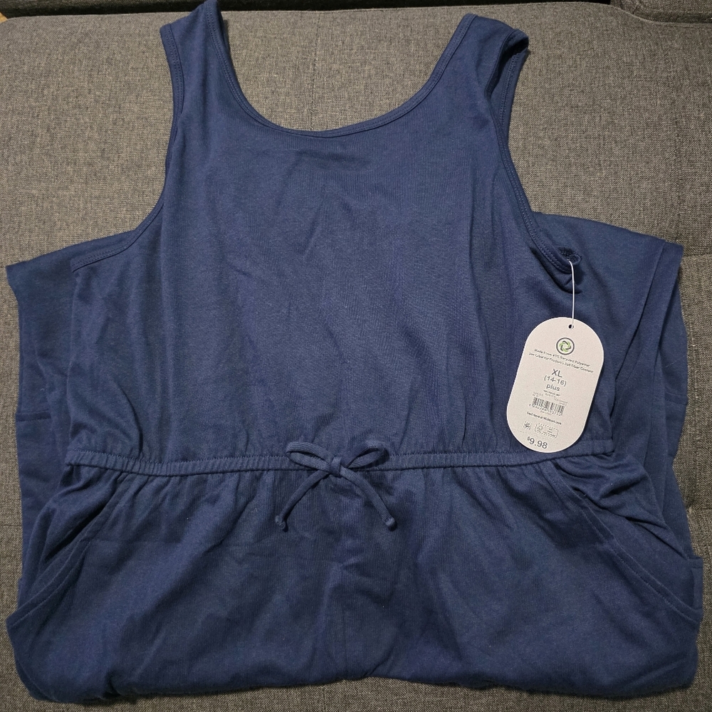Blue Sleeveless Top